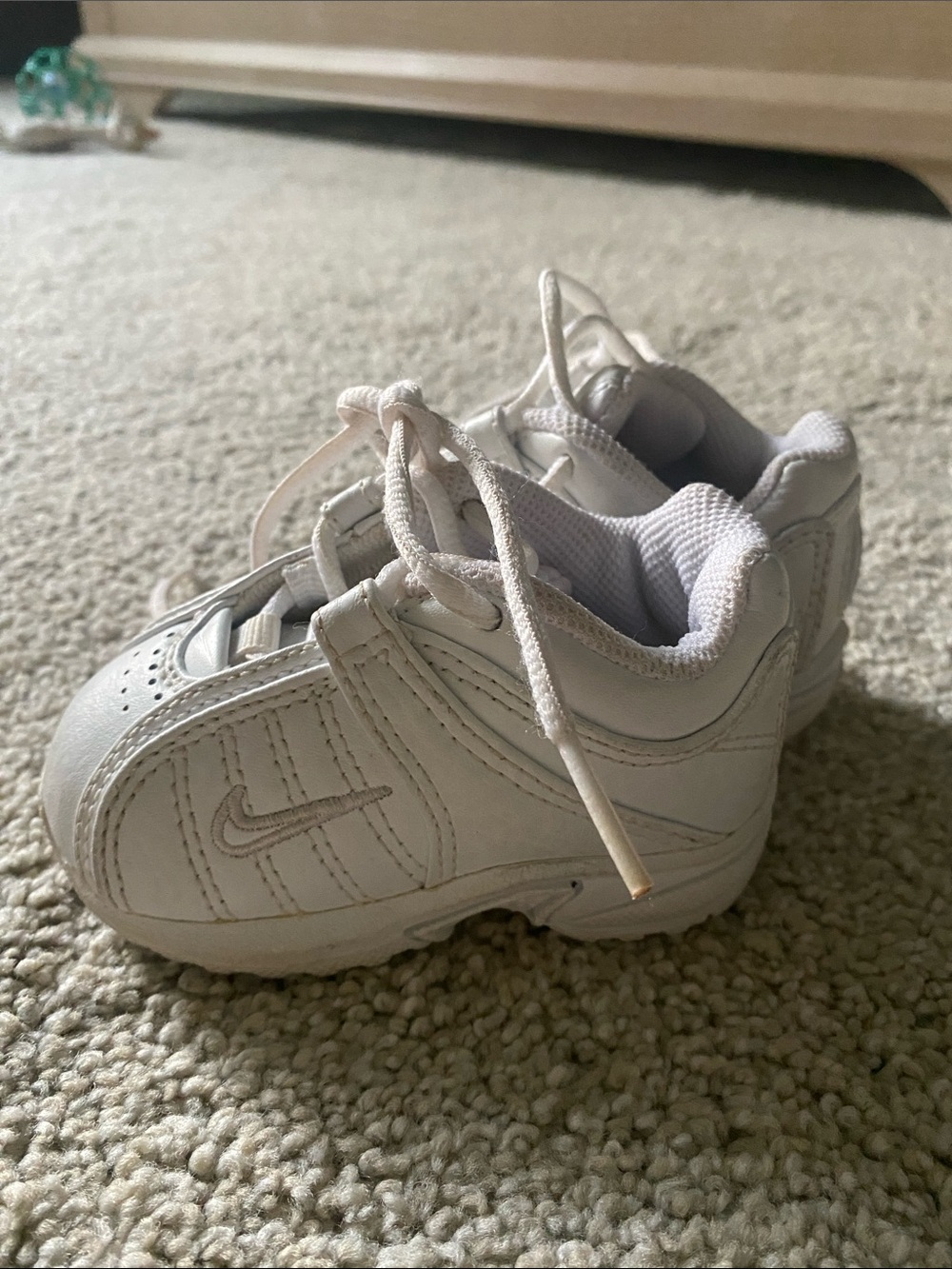 Nike Kids White Lace-Up Sneakers